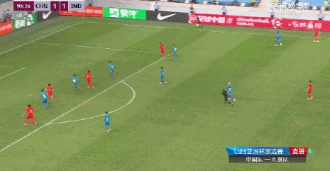 【奥预赛】陶强龙点射乃比江绝杀 国奥2比1印度